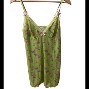 Romwe Fairycore Floral Long Feminine Lace Trimmed Camisole